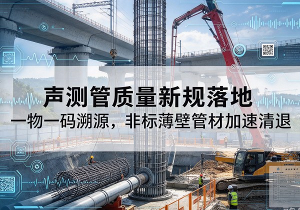 安徽声测管质量新规落地，一物一码溯源，非标薄壁管材加速清退