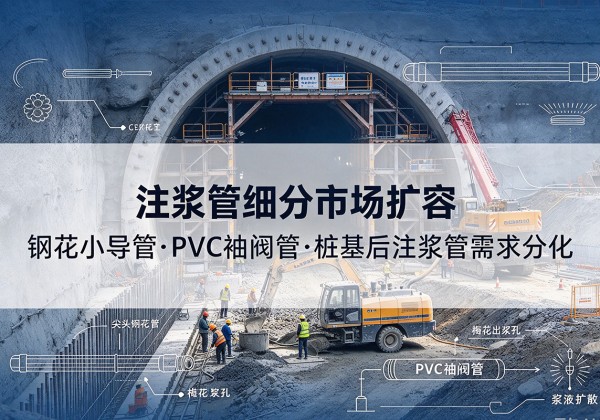 安徽注浆管细分市场扩容，隧道钢花小导管、PVC 袖阀管、桩基后注浆管需求分化